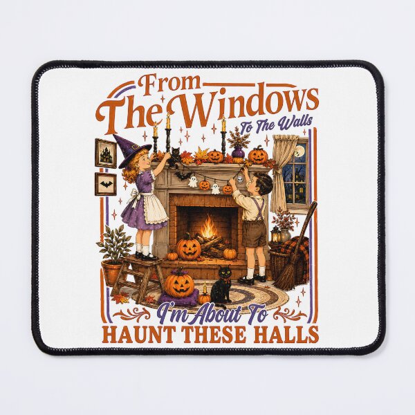 Item preview, Halloween From The Windows To The Walls I'm About To Haunt These Halls Vintage Parody designed and sold by yashuna.