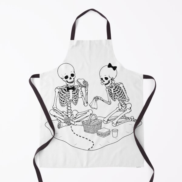 Item preview, Skeleton Couple Sharing a Picnic designed and sold by Qenlo.