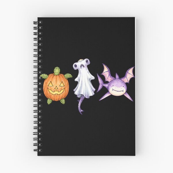 Item preview, Halloween Sea Creatures Pumpkin Turtle Ghost Hammerhead Bat Shark designed and sold by yashuna.