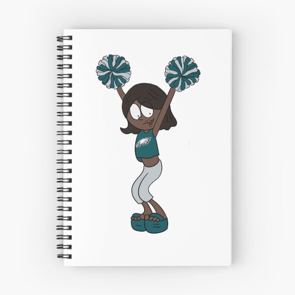 Item preview, Philadelphia Eagles Cartoon Cheerleader Dark Skin designed and sold by han-elliott.