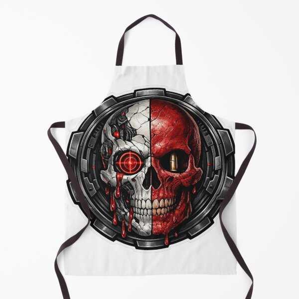 Item preview, Cyberpunk Split Skull Bloody Machine Dark Art designed and sold by Munib302.