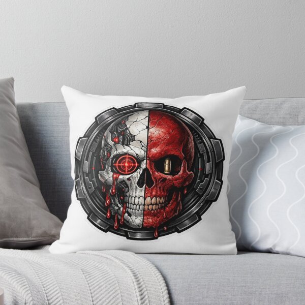 Item preview, Cyberpunk Split Skull Bloody Machine Dark Art designed and sold by Munib302.