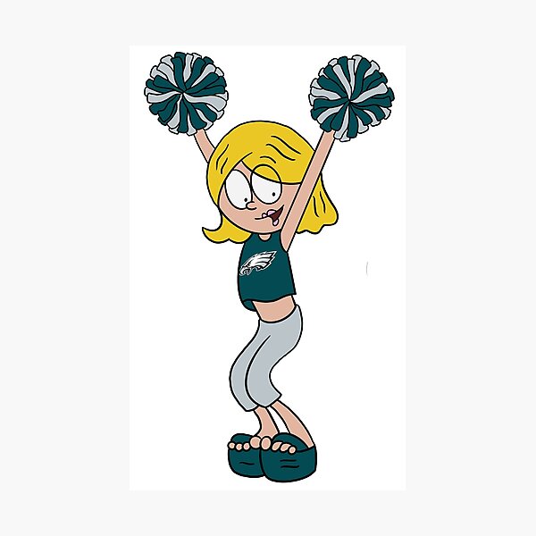 Item preview, Philadelphia Eagles Cartoon Cheerleader Light Skin designed and sold by han-elliott.
