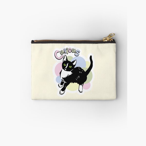 Item preview, Curious colorful cat doodle designed and sold by Konopikyu.