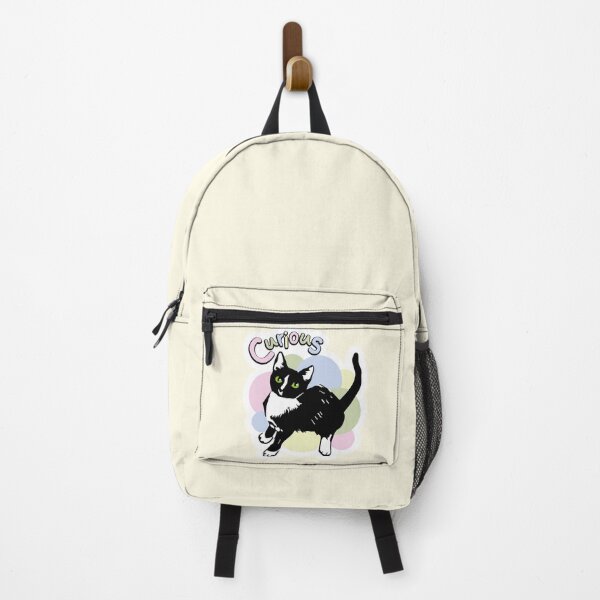 Item preview, Curious colorful cat doodle designed and sold by Konopikyu.