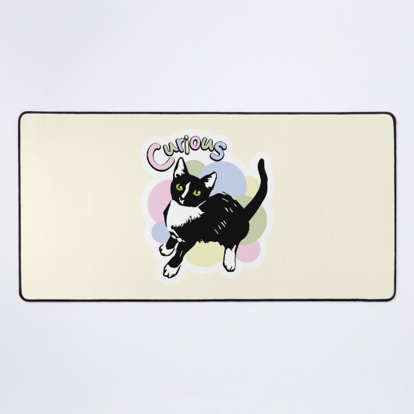 Item preview, Curious colorful cat doodle designed and sold by Konopikyu.