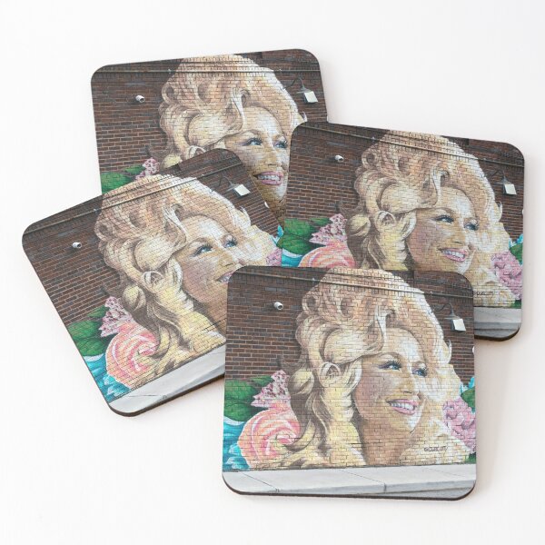 Item preview, Dolly Parton Streetside Floral Tribute Mural  designed and sold by AnimaliaStar.