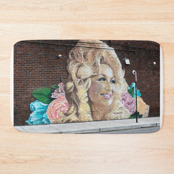 Item preview, Dolly Parton Streetside Floral Tribute Mural  designed and sold by AnimaliaStar.