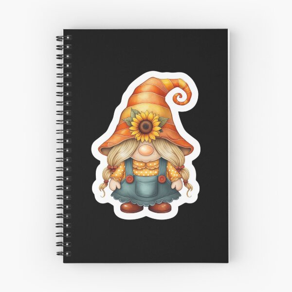 Item preview, Cute Autumn Sunflower Gnome Girl Sticker | Fall Harvest Gnome Art designed and sold by FestivityFinds.
