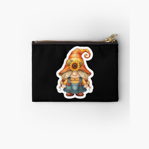 Item preview, Cute Autumn Sunflower Gnome Girl Sticker | Fall Harvest Gnome Art designed and sold by FestivityFinds.