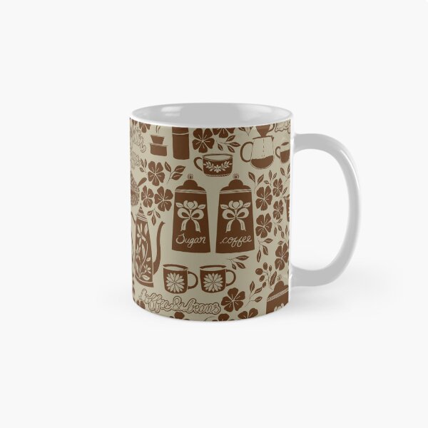 Item preview, Coffee cups , coffee pots, espresso, coffee beans - Vintage Coffee Shop designed and sold by DColourMuse.