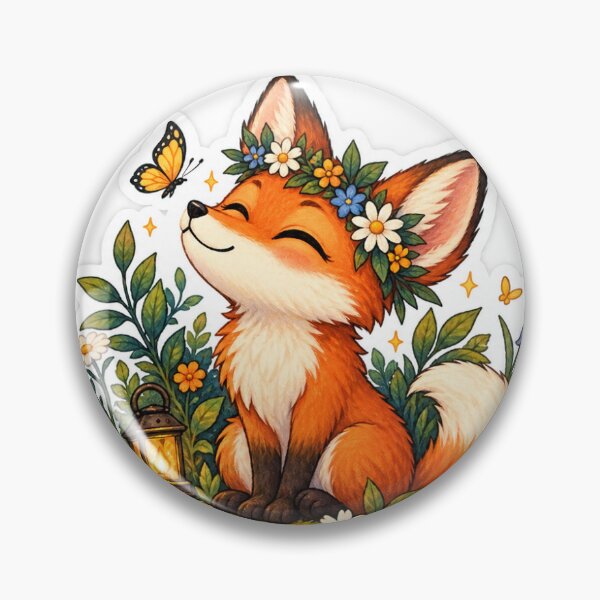 Item preview, Whimsical Fox Forest Sticker designed and sold by Smoimi.