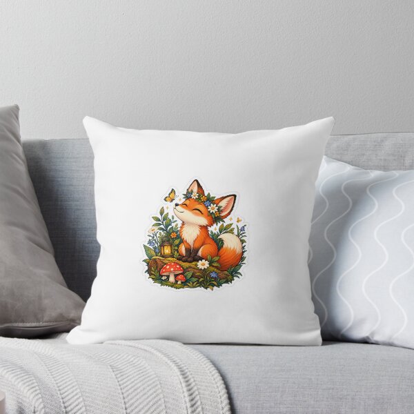 Item preview, Whimsical Fox Forest Sticker designed and sold by Smoimi.