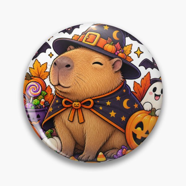 Item preview, Halloween Capybara CapyBooRa  designed and sold by BadLlamaGraphics.