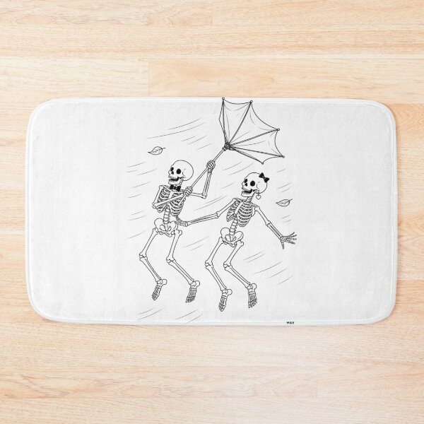Item preview, Skeleton Couple Braving the Wind Together designed and sold by Qenlo.