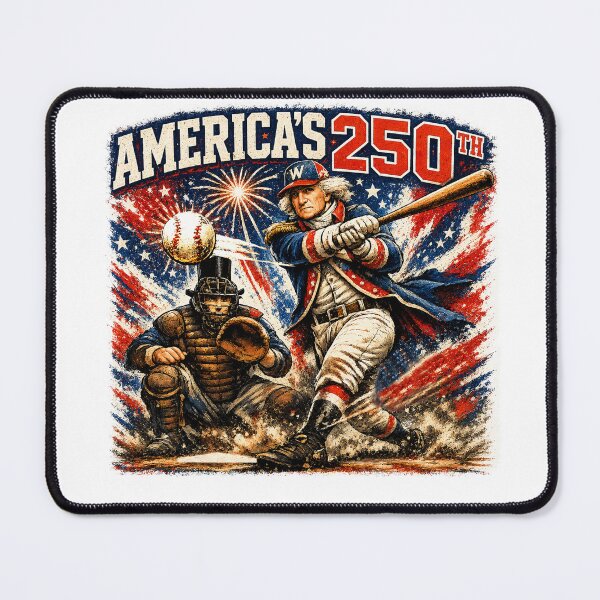 Item preview, America's 250th Baseball w/ Washington and Lincoln designed and sold by LibertyGraphix.
