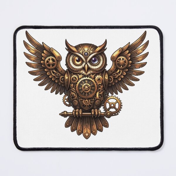 Item preview, Mechanical Steampunk Owl with Clockwork Gear Wings designed and sold by MaafiaArtsThai.