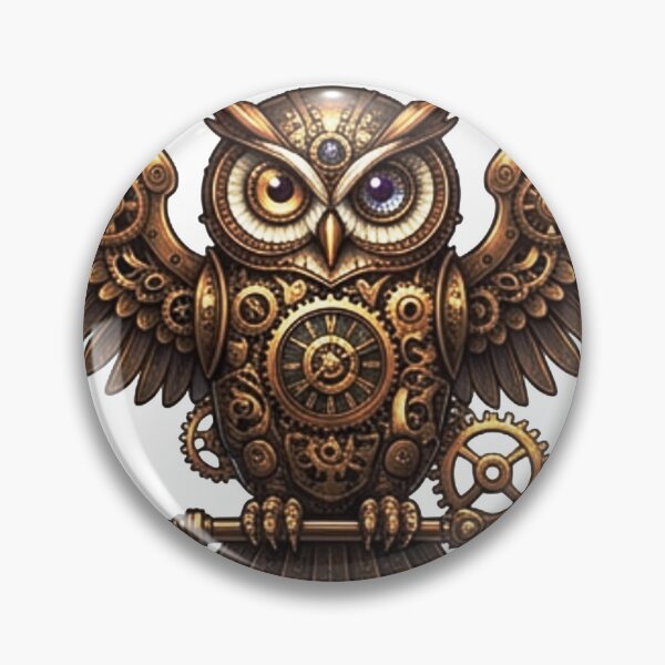 Item preview, Mechanical Steampunk Owl with Clockwork Gear Wings designed and sold by MaafiaArtsThai.