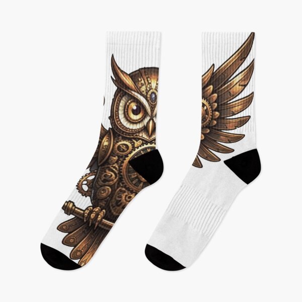 Item preview, Mechanical Steampunk Owl with Clockwork Gear Wings designed and sold by MaafiaArtsThai.