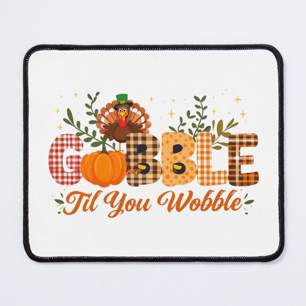 Item preview, Gobble 'Til You Wobble Thanksgiving Turkey T-Shirt – Funny Fall Harvest designed and sold by FestivityFinds.