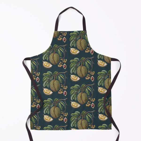 Item preview, Vintage Botanical Durian Study – Deep Teal King of Fruits Art designed and sold by Wennebabs.