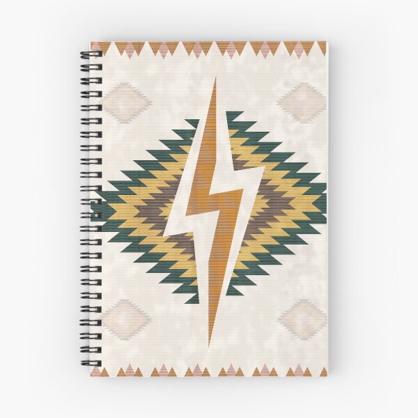 Item preview, Emerald and Copper Southwestern Lightning Geometric Area Rug designed and sold by Momoko-Hikaru.