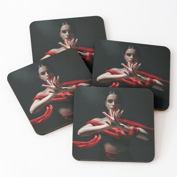 Item preview, Dramatic Red Fabric Contemporary Dance Portrait designed and sold by AldenMercAD.