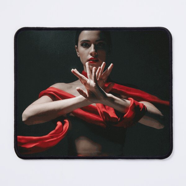 Item preview, Dramatic Red Fabric Contemporary Dance Portrait designed and sold by AldenMercAD.