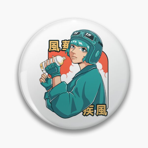 Item preview, Anime Girl Graffiti Artist Helmet Retro Vandal Graphic designed and sold by Hnsstudio51.