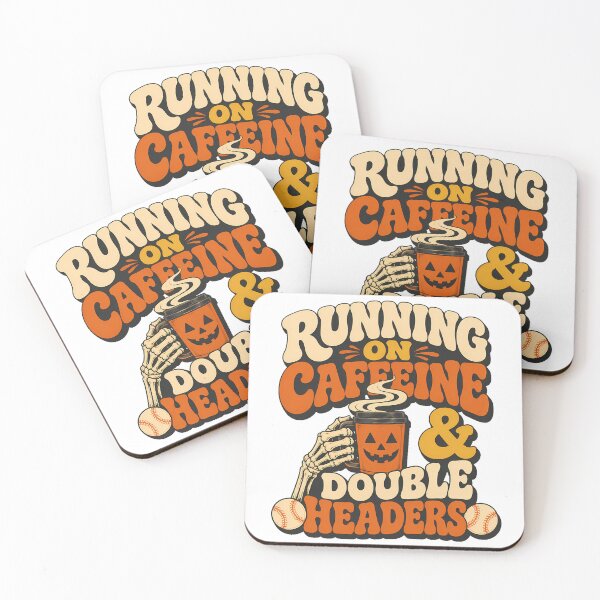 Item preview, Spooky Baseball Mom Coffee Caffeine Double Headers designed and sold by chattsuede.