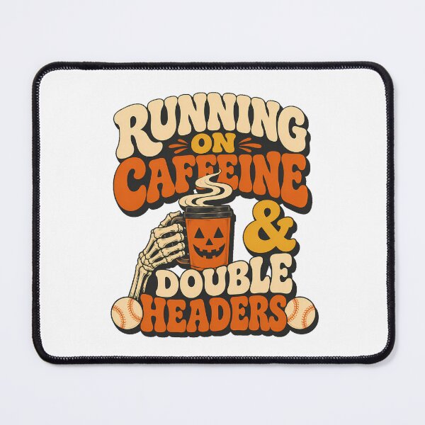 Item preview, Spooky Baseball Mom Coffee Caffeine Double Headers designed and sold by chattsuede.