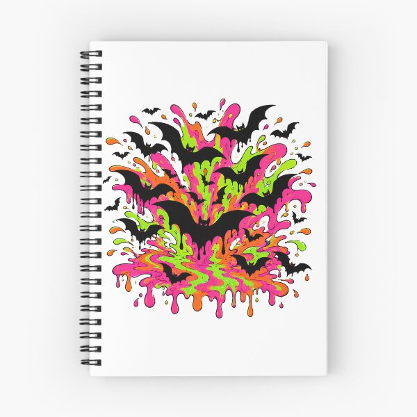 Item preview, Fluorescent Slime Halloween Bats Psychedelic Grunge Aesthetic designed and sold by chattsuede.