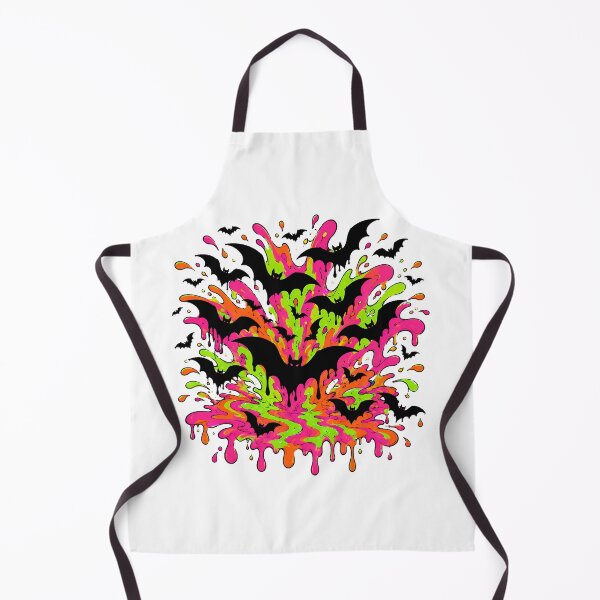Item preview, Fluorescent Slime Halloween Bats Psychedelic Grunge Aesthetic designed and sold by chattsuede.