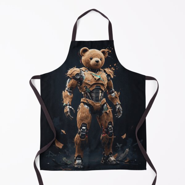 Item preview, Futuristic Teddy Bear Robot Warrior designed and sold by AldenMercAD.