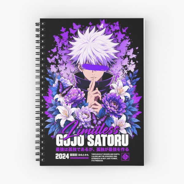 Item preview, Limitless Gojo Satoru Purple Floral Art designed and sold by QubekShop.