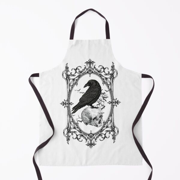 Item preview, Raven's Vigil - Gothic Skull & Ornate Frame designed and sold by NatMadCow Designs.