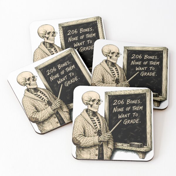 Item preview, Skeleton Professor Grading Humor For Tired Teachers designed and sold by chattsuede.