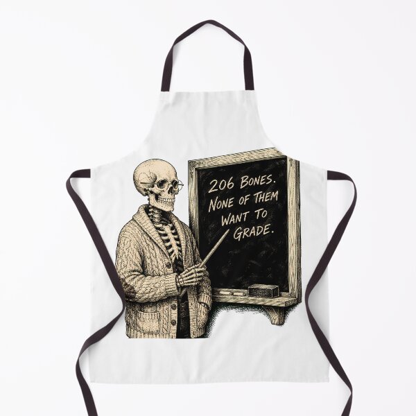 Item preview, Skeleton Professor Grading Humor For Tired Teachers designed and sold by chattsuede.