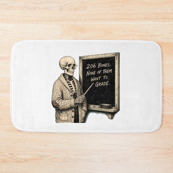 Item preview, Skeleton Professor Grading Humor For Tired Teachers designed and sold by chattsuede.