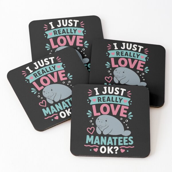 Item preview, I Just Really Love Manatees OK Funny Manatee Lover Cute Ocean Animal designed and sold by mraihan.