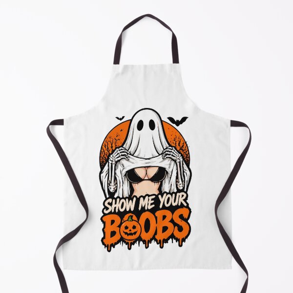 Item preview, Inappropriate Halloween, Show Me Your Boobs Funny Halloween Ghost Costume designed and sold by graphic-genie.