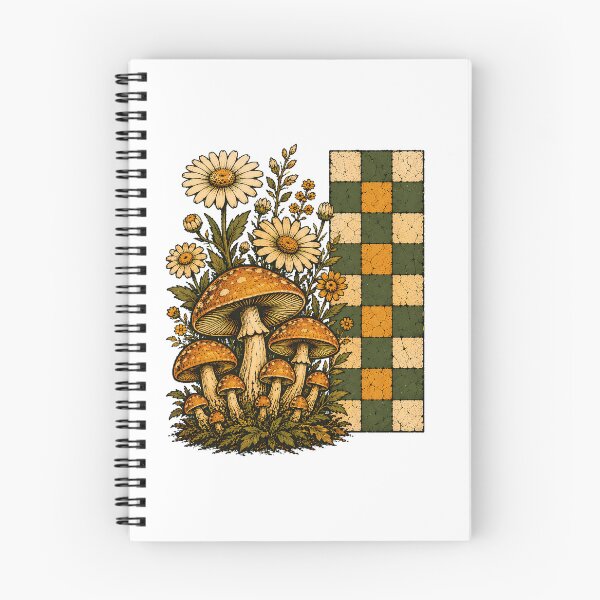 Item preview, Cottagecore Mushroom Daisy Botanical Wildflower Moss designed and sold by chattsuede.