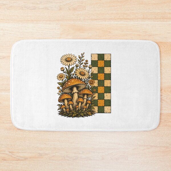 Item preview, Cottagecore Mushroom Daisy Botanical Wildflower Moss designed and sold by chattsuede.