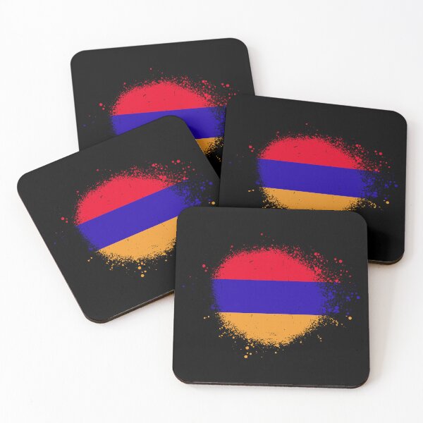 Item preview, Armenia Flag Spray Paint Splatter Style designed and sold by DelfDesign.