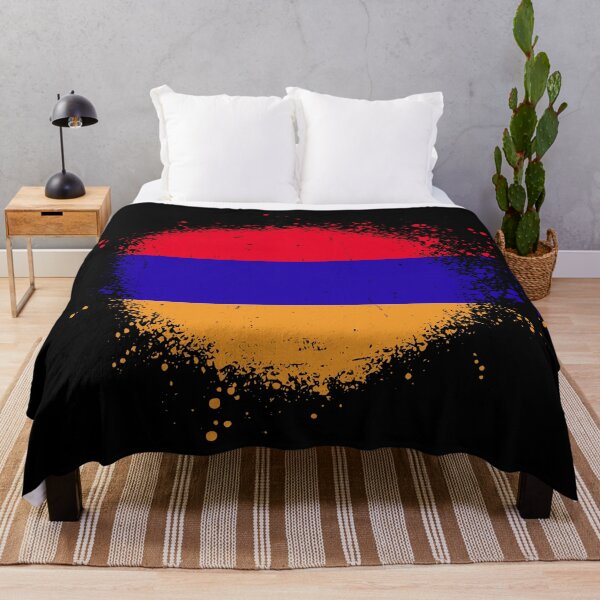 Item preview, Armenia Flag Spray Paint Splatter Style designed and sold by DelfDesign.