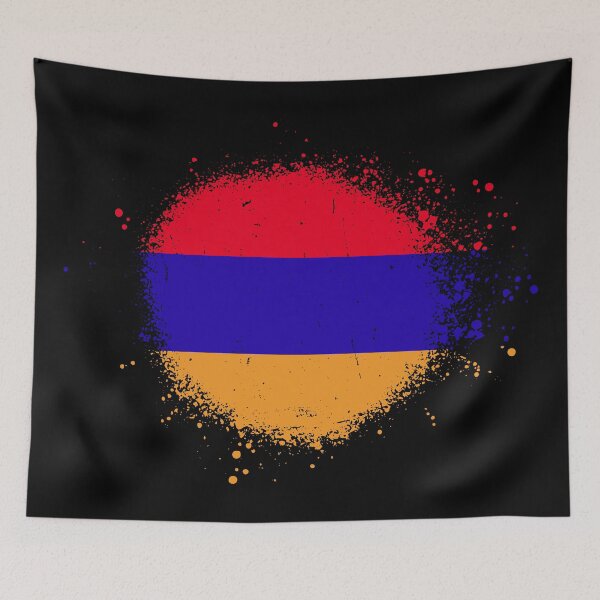 Item preview, Armenia Flag Spray Paint Splatter Style designed and sold by DelfDesign.