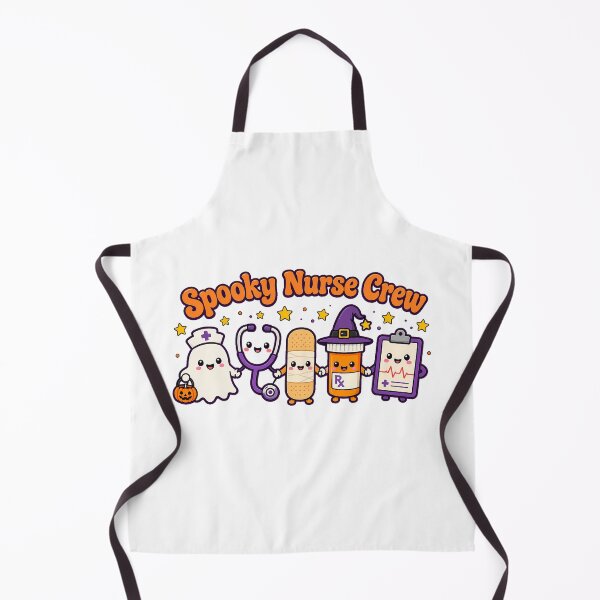 Item preview, Spooky Nurse Crew Halloween Registered Nurse Ghost designed and sold by chattsuede.