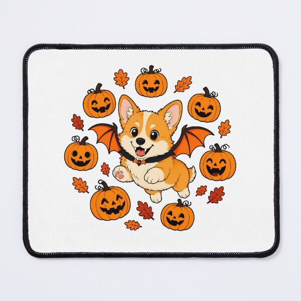 Item preview, Halloween Corgi Bat Wings Autumn Pumpkin designed and sold by chattsuede.