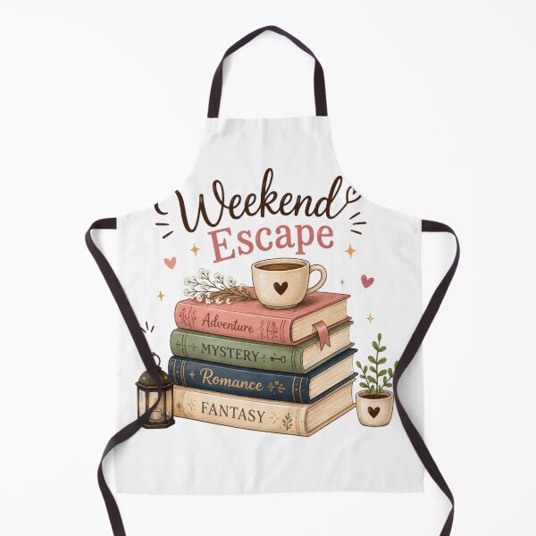 Item preview, Weekend Escape Book Lover – Cozy Stack of Novels Reading Design designed and sold by Sanika arts .