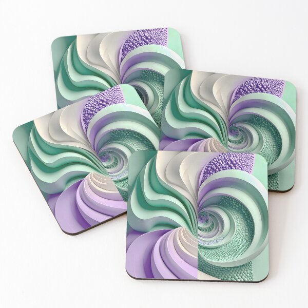 Item preview, Duality of Mint Waves and Lavender Beads designed and sold by Vicky Brago-Mitchell®.